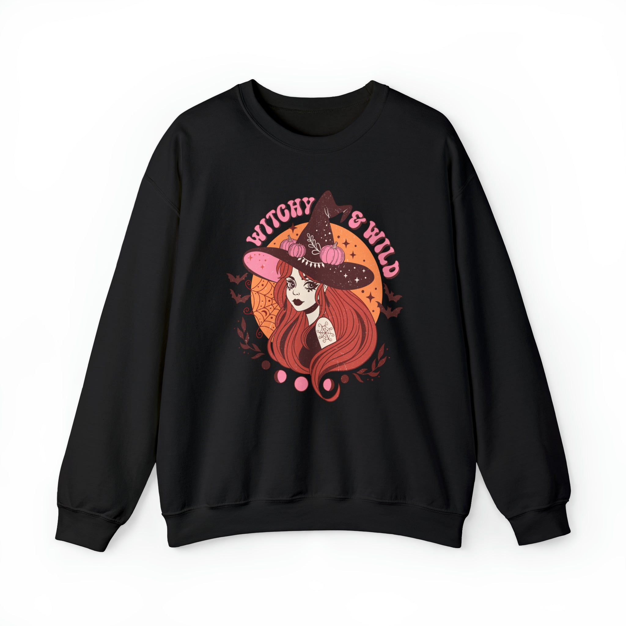 Vintage Witch Halloween sweatshirt, Boho Fall sweatshirt, Retro Sweatshirt, Vintage Halloween sweatshirt