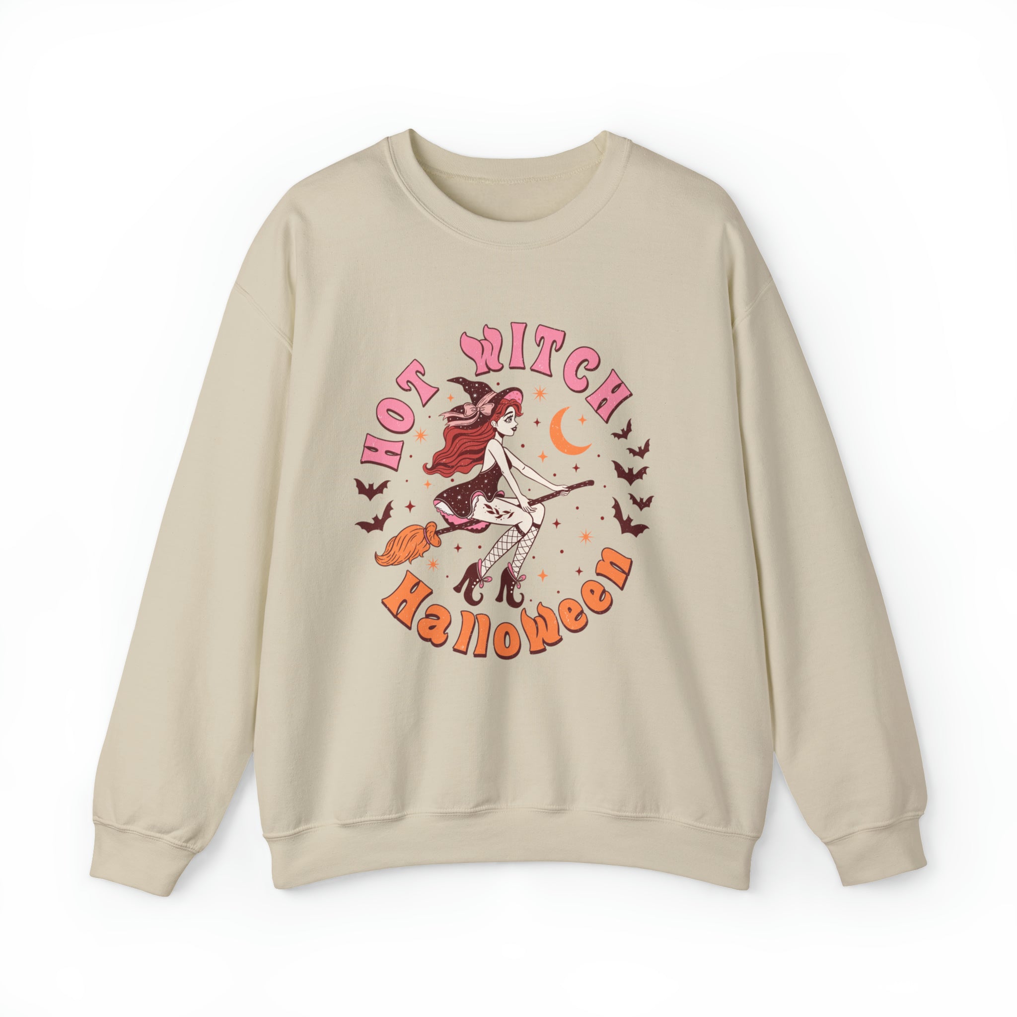 Vintage Hot Witch Halloween sweatshirt, Boho Fall sweatshirt, Retro Sweatshirt, Vintage Halloween sweatshirt
