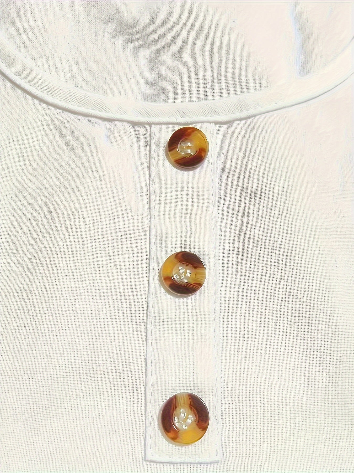 White Cotton Button Top, Elegant Cotton Top For Spring and Summer, White Cotton Top For Women