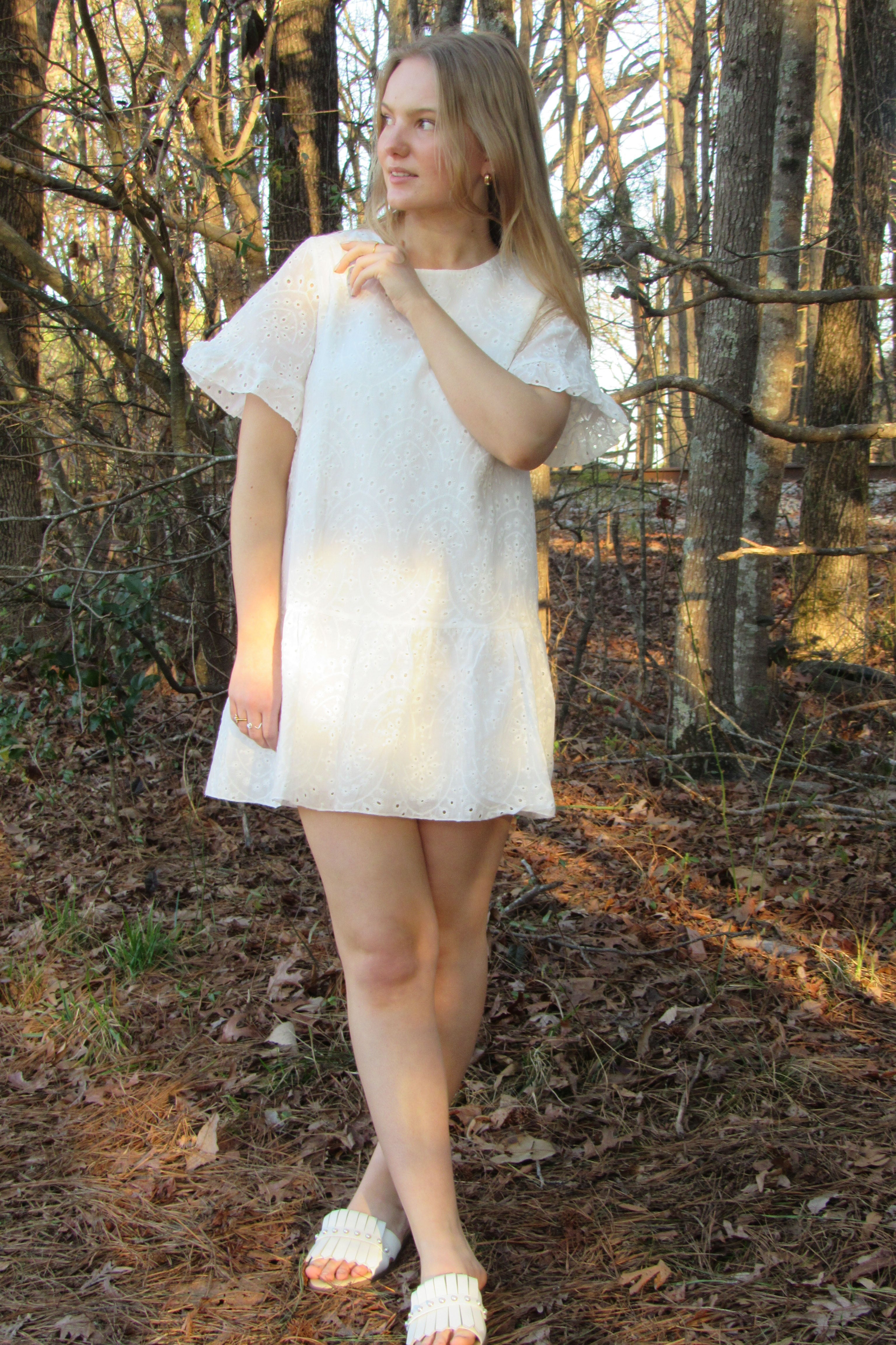 Bohemian Cotton Lace Mini Dress - Boho Dresses for Women - Bobo Vacation dress - Spring Dress - Summer Dress for women