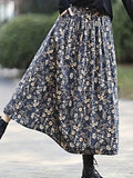 Ditsy Elegant  Floral Print Casual Skirt For Summer & Spring, Women's Clothing