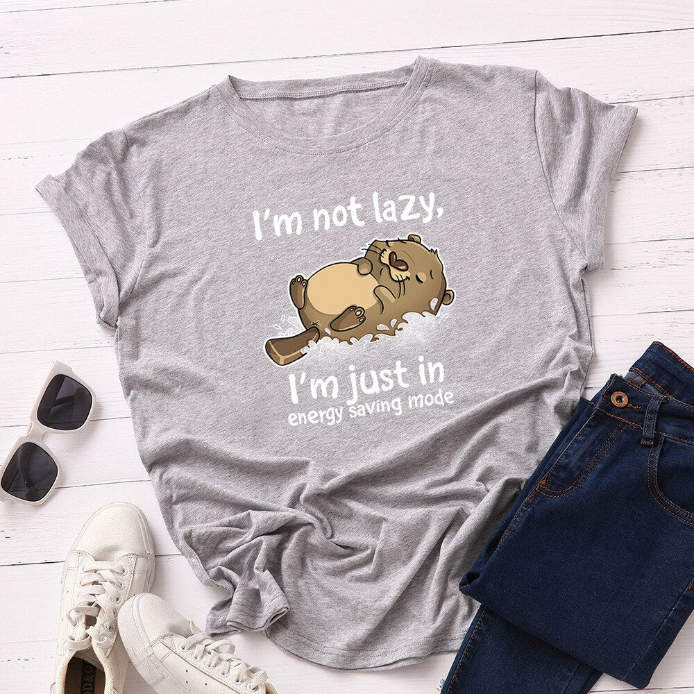 100% I am not Lazy Cotton Tee