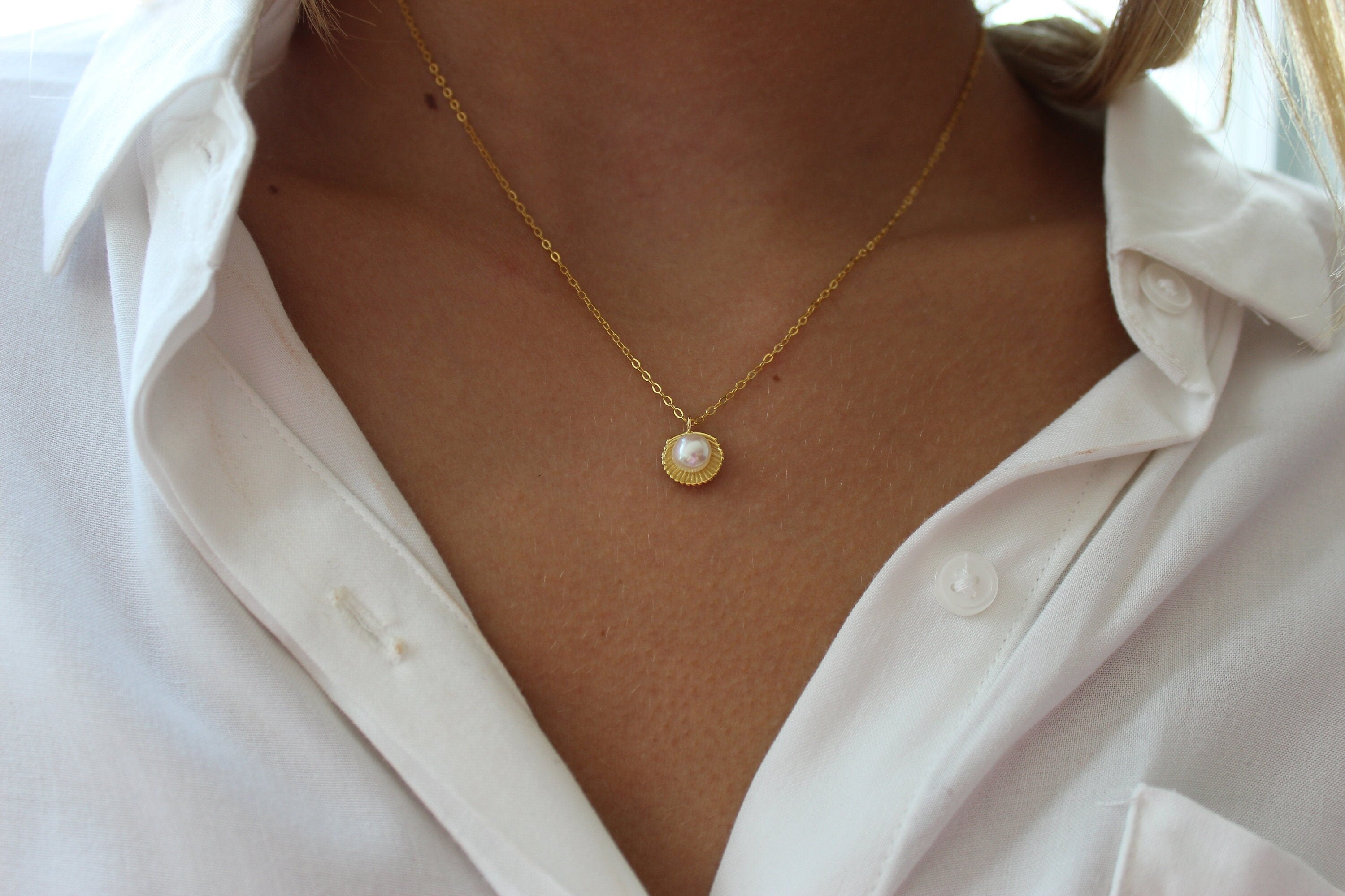 Combo Simple Pearl Necklace/Single Pearl Choker/Everyday Pearl Necklace  Pearl Necklace/ Single Pearl Necklace/ Simple
