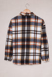 Plaid Shacket - Button Down Flannel Shirt Jacket with Front Pocket