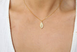 18K Gold Leaf Necklace, Spring Necklace, Necklaces for women, Minimalist Leaf Necklace, Gift for Her, Mothers day Gift