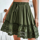 Summer Dream Lace Mini Skirt, Bohemian Mini Skirt, Summer Vacation mini Skirt, Summer Beach Skirt, Women summer mini skirt, Lace skirt