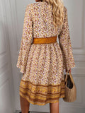 Bohemian Print Mini Dress - Boho Dresses for Women - Spring Dress - Summer Dress for women - summer boho dress - Fall Dress