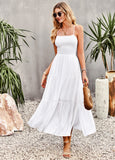 White Midi dress, Bohemian White Dress, Boho beach dress for women, Boho Vacation Dresses for Women, Spring Dress - Summer Dress