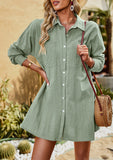 Cotton Over-sized Button Front Long Sleeve shirt - Women loose fit Cotton Top Cover UP- women cotton blouse - Women Cotton Shirt