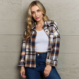 Plaid Shacket - Button Down Oversized Flannel Shirt Jacket - Fall Jacket