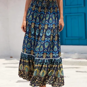 Phoenix Bohemian High Waist Maxi Skirt 2