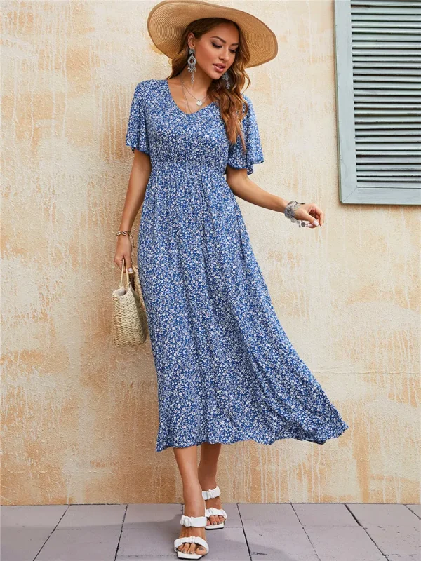 Charlotte Vintage Boho Print Dress 1