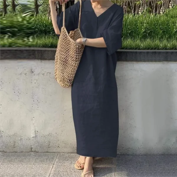 Brisbane Bohemian Cotton Linen Dress 4