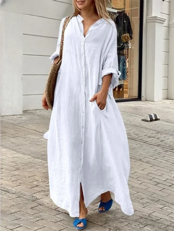 Sydney Cotton Linen Maxi Dress 2