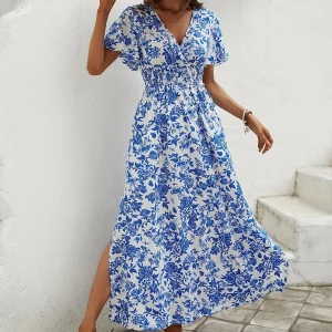 Charlotte Bohemian Print Long Spring Dress 1